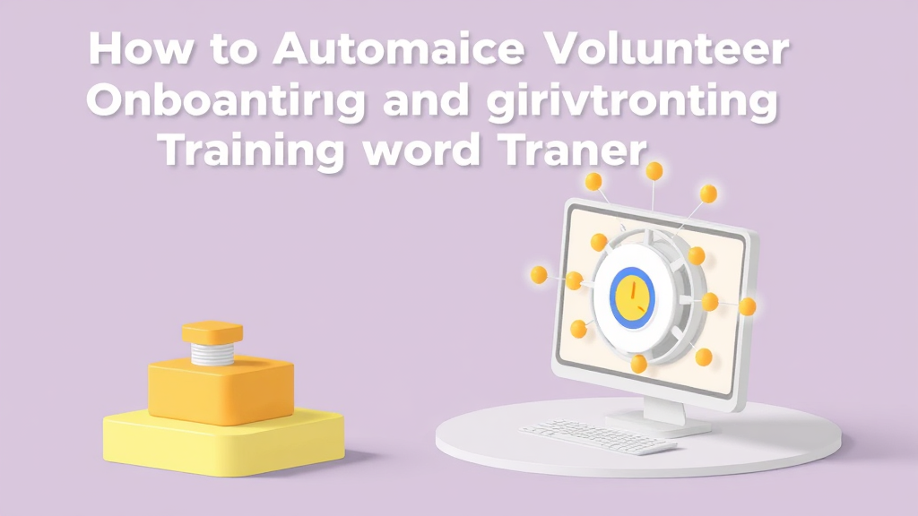 How to Automate Volunteer Onboarding and Training with AI