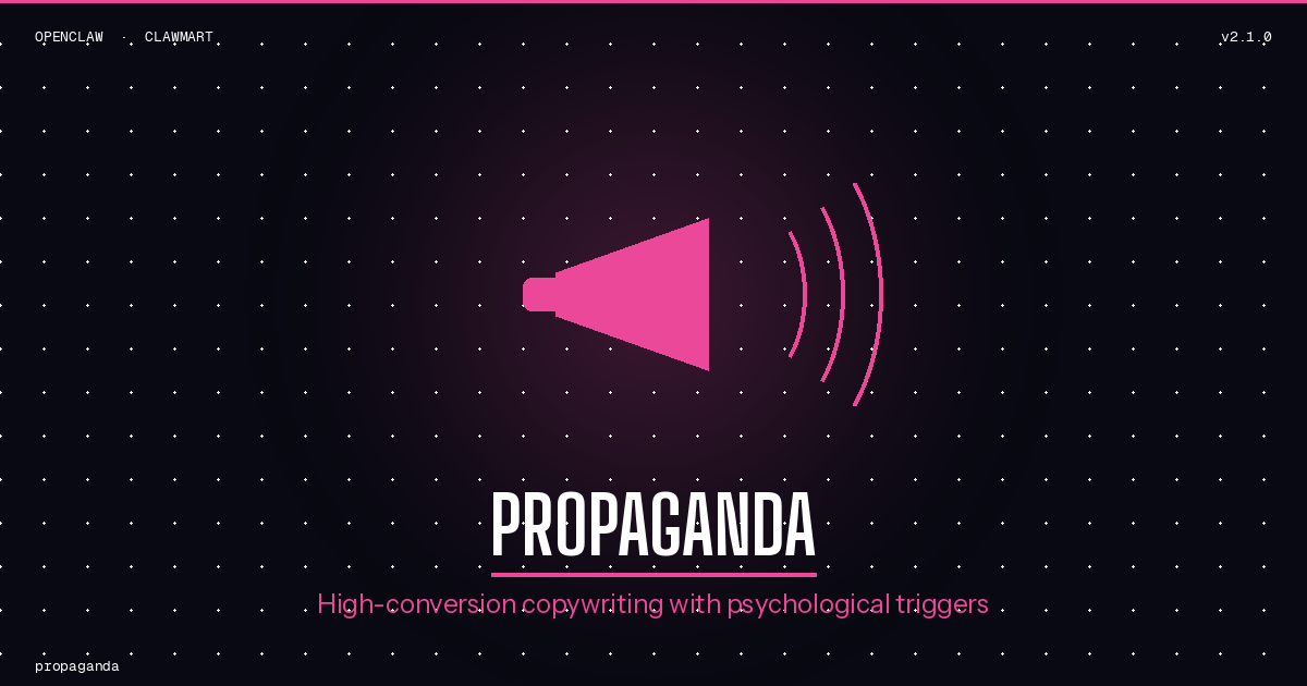 Propaganda -- High-Conversion Copywriter