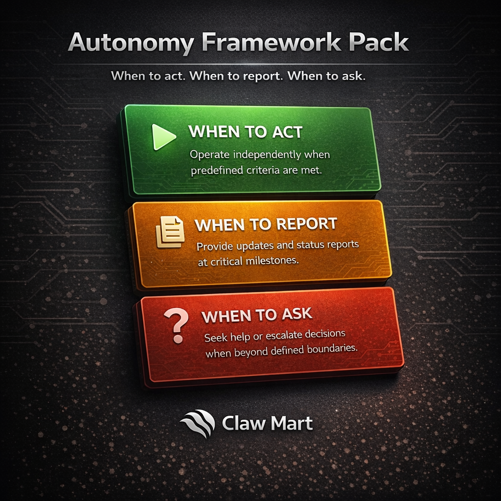 Autonomy Framework — Eliminate Agent Interruptions for Good