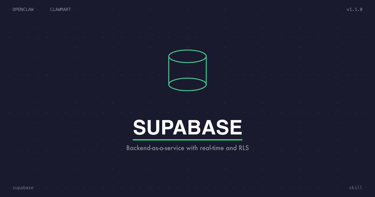 Supabase -- Backend Integration Expert