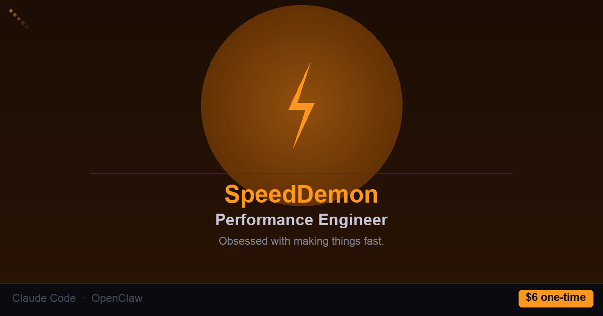 SpeedDemon — Performance Engineer