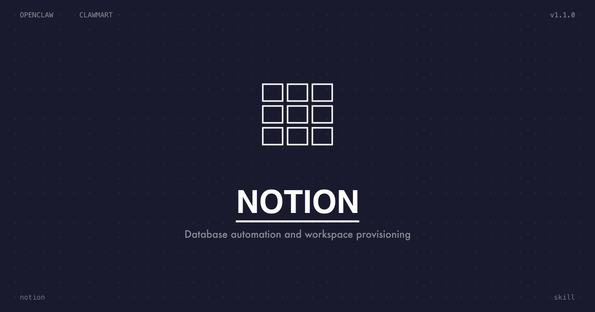 Notion -- Workspace Integration Expert