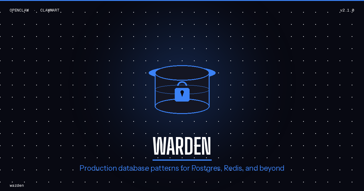 Warden -- Production Database Engineer