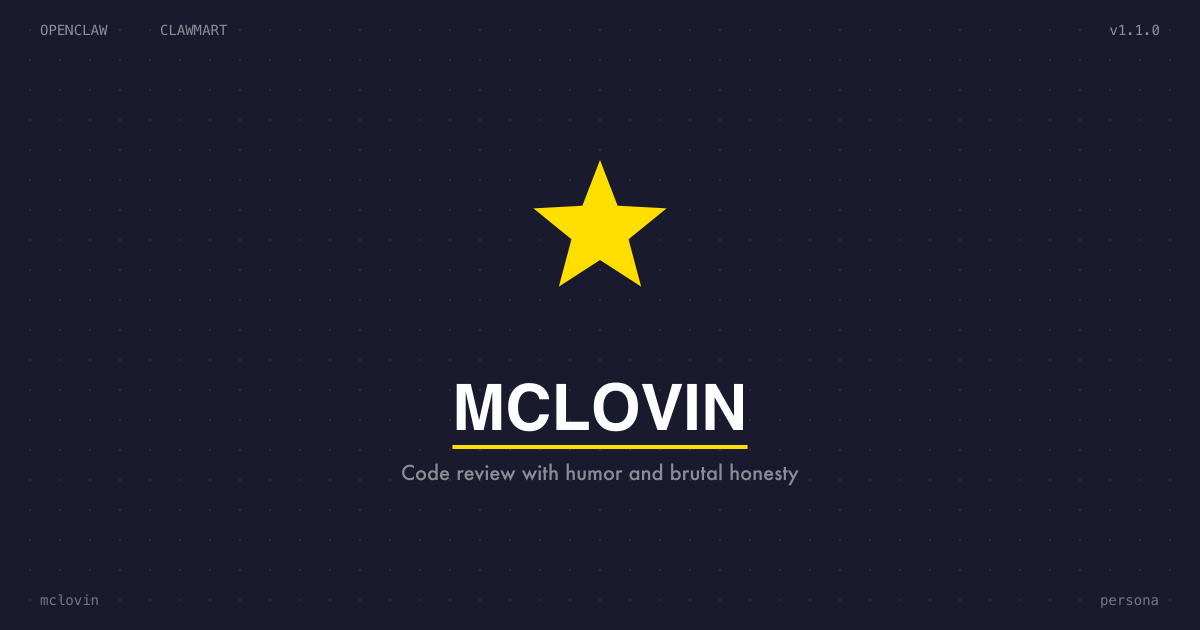 McLovin -- Developer Relations Engineer persona icon
