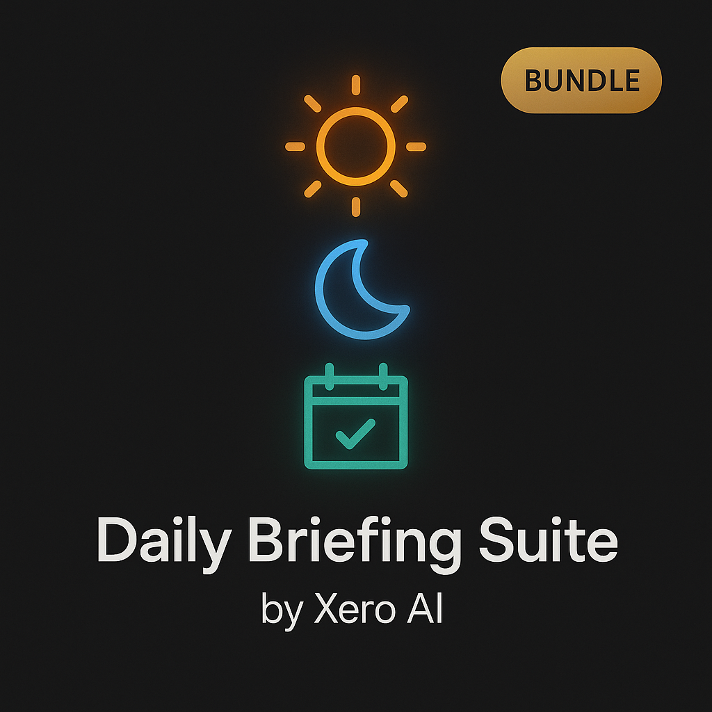 Morning, Evening & Weekly Brief Bundle