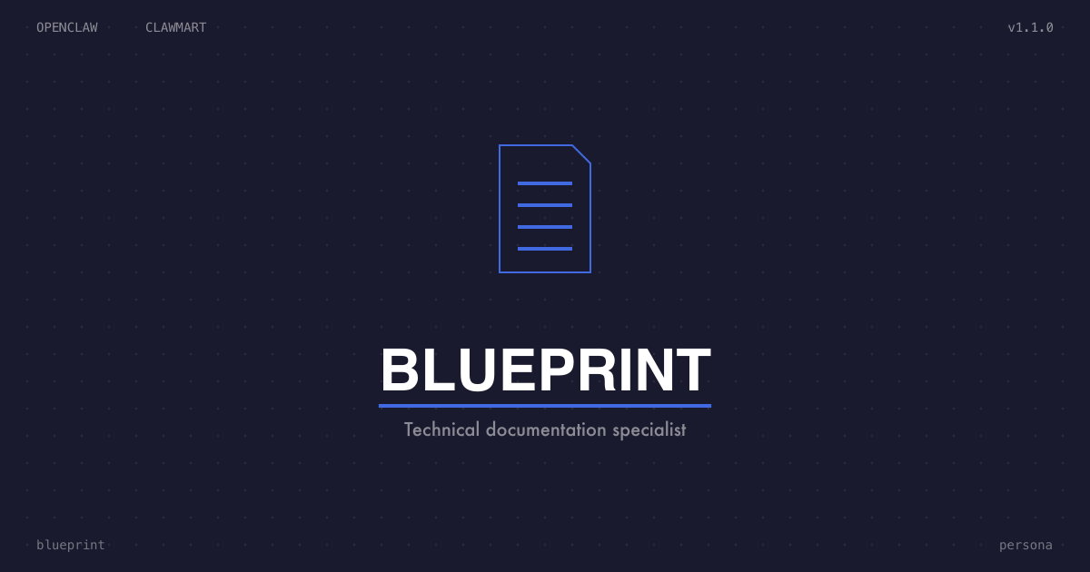 Blueprint -- Technical Spec Writer persona icon