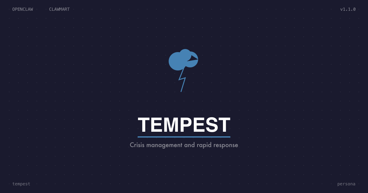 Tempest -- Crisis Communications Manager persona icon