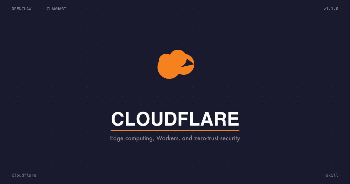 Cloudflare -- Edge & CDN Integration Expert